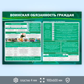 Стенд «Воинская обязанность граждан» (VU-09-ECONOMY2)